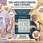 Vaterrede zur Hochzeit des Sohnes schreiben - Leitfaden
