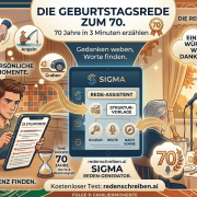 Geburtstagsrede zum 70. Geburtstag schreiben - Anleitung