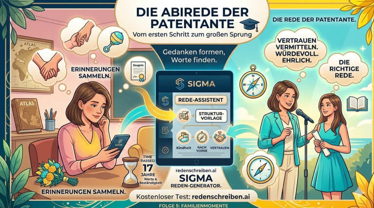 Rede zum Abitur schreiben als Patentante