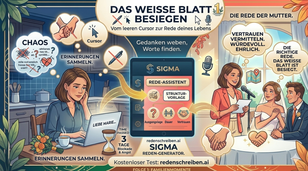 Familienrede schreiben trotz Redeangst | SIGMA Reden-Generator